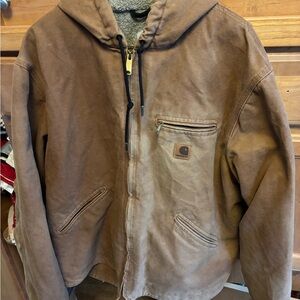 Carhartt Men's Tan Hooded Field Jacket